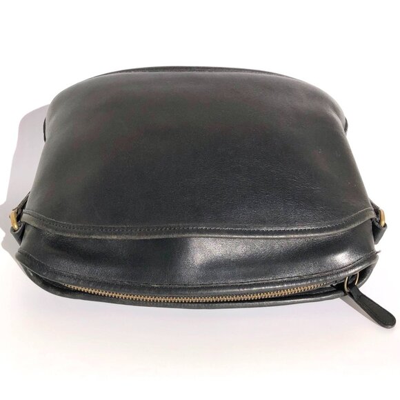 Vintage 90s Coach Anderson 9976 Crossbody Leather Bag Purse Black Shoulder Strap - Picture 10 of 16